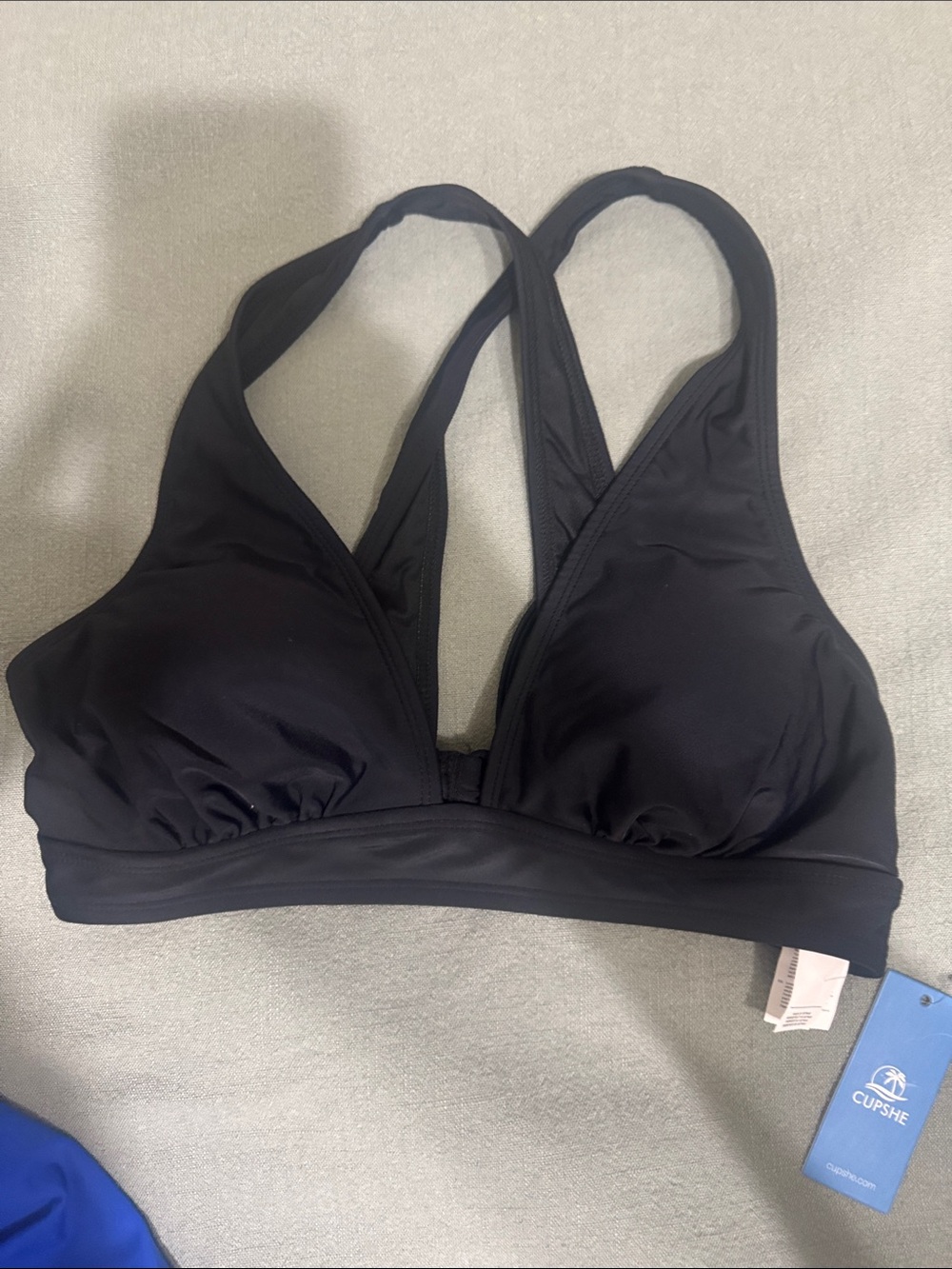 Cupshe Black Racerback Bralette